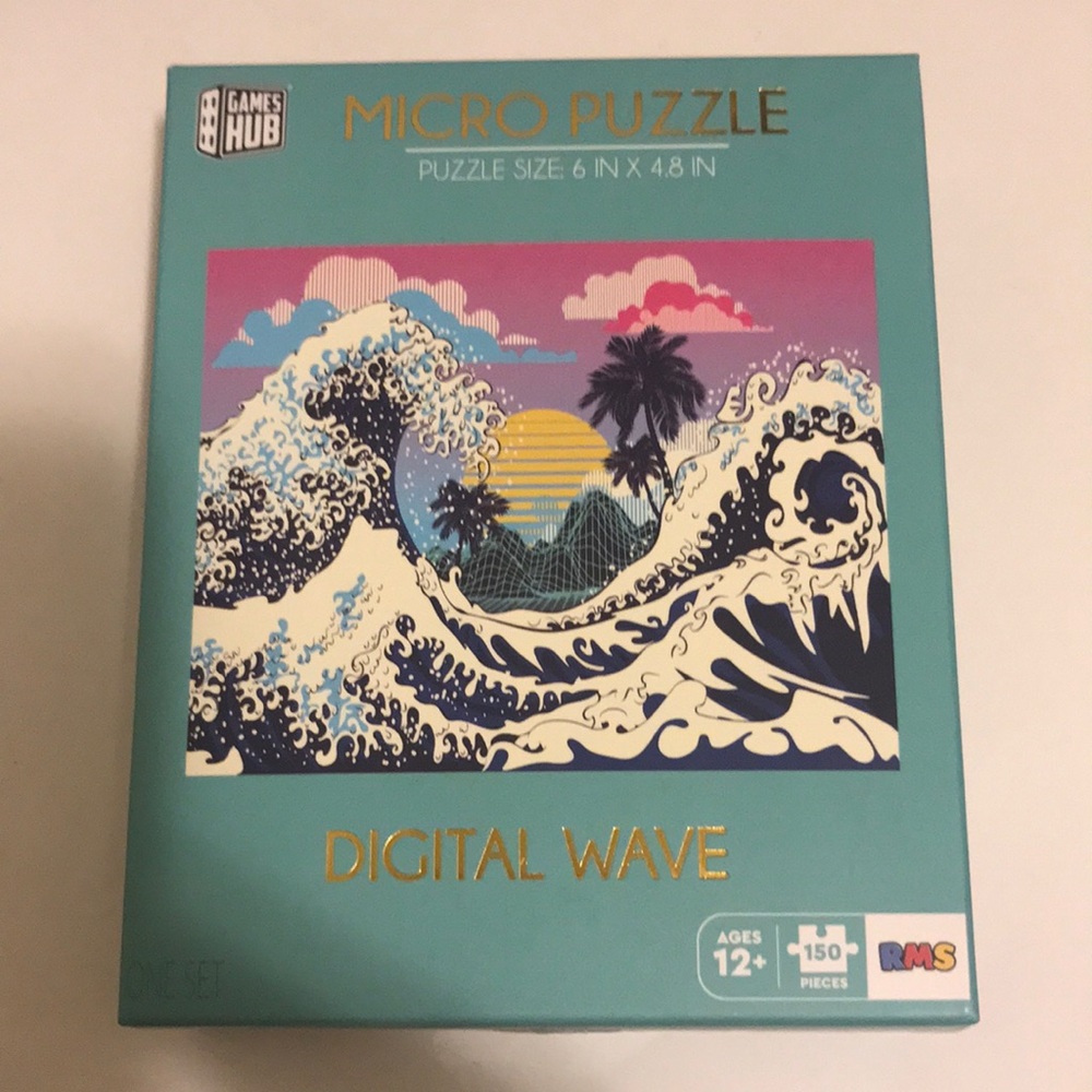 ❤️ Micro Puzzle Digital Wave - Teal Box - Picture 1 of 2